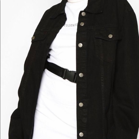 Boohoo Jackets & Blazers - Boohoo black denim jacket Boohoo Jackets & Blazers - Boohoo black denim jacket